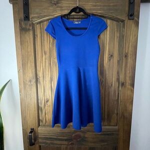 Fun fitted royal blue dress